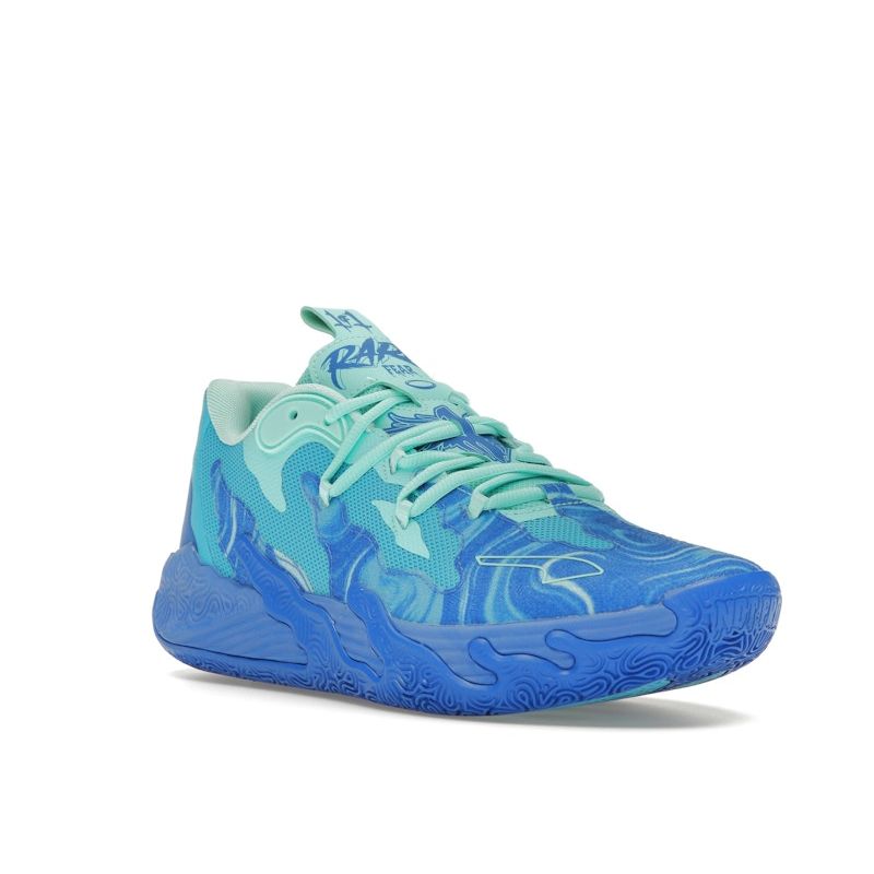 Puma MB.03 Lo Team Unisex Hyperlink Blue Bright Aqua Electric Peppermint Low Top Basketball Sneakers 310519-01