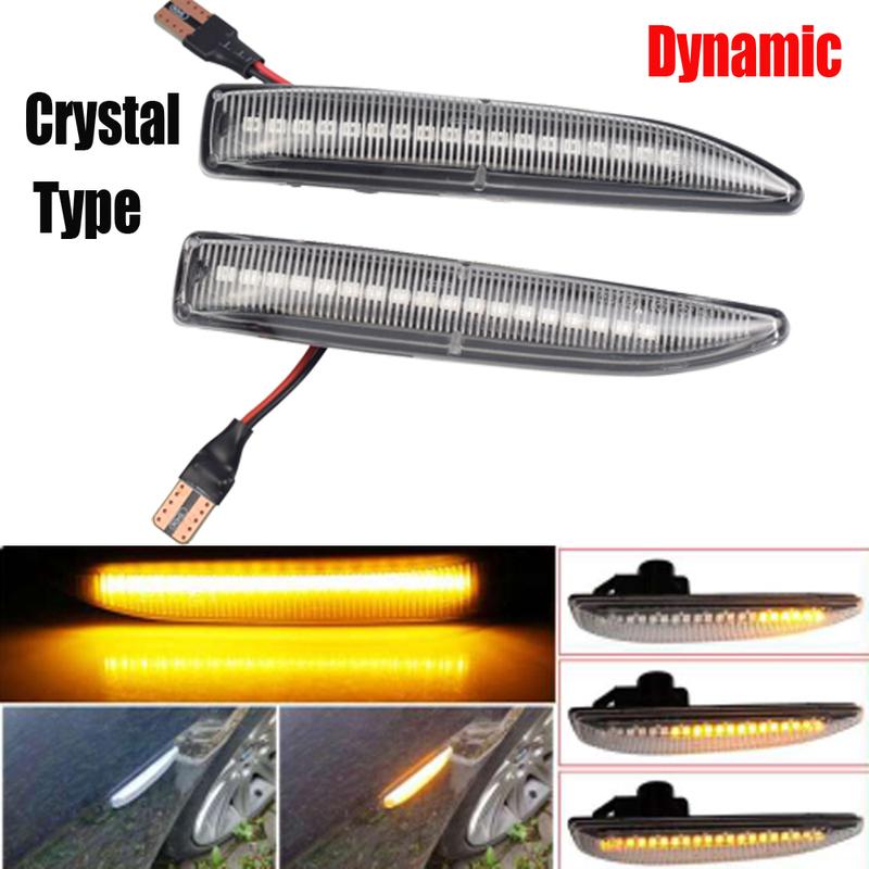 For BMW 7 Series (E65/E66/E67/E68) 2001-2008 63137164757 Car Fender Side Marker Repeater Lights Dynamic LED Turn Signal Lamp