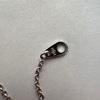 Used Silver chain necklace approx. 37cm with engraving