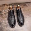 Leather Business Classic Pointed Toe Formal Dress Men Shoes Office Wedding Mens Casual Oxford Shhoes