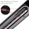 2pcs 15 LED Trailer Tail Light Bar Stop Brake Turn Signal Light Sequential Strobe LED Strip Lamp Smoked Lens Pickup Truck RV UTV