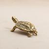 Antique Solid Copper Turtle Ornaments Trumpet Longevity Animal Sculpture Home Office Desk Decorative Simulation Ornament