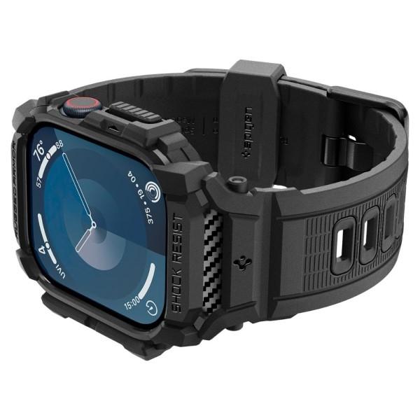 Spigen Rugged Armor Pro Apple Watch 10 / 11 42mm schwarz/mattschwarz ACS08591
