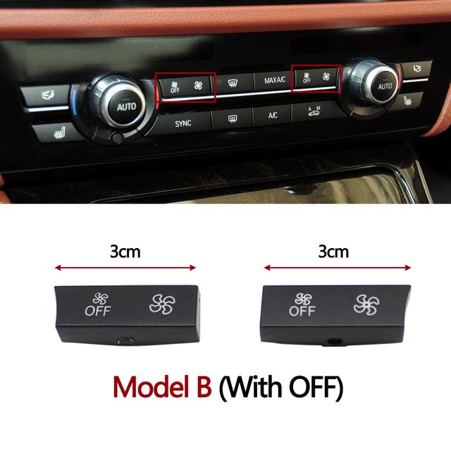 Air Conditioning Heater Climate Fan Wind Volume Control AC Button Cap For BMW 5 6 7 X5 X6 Series F10 F18 F06 F12 F01 F02 F15 F16