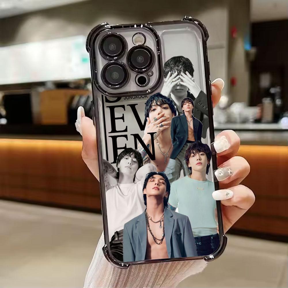 Euphoria J-JungkookS Plating Phone Case For Samsung S26 S25 S24 S23 S22 S21 S20 FE Note20 Edge Plus Ultra 4G 5G Anti Fall Airbag