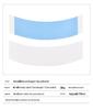 In-Stock Ultra-Thin Blue Hair Extension Tape - Real Human Skin Patch PU Hairpiece, Double-Sided Tape