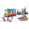 LEGO Friends Camper and Boat Camper and 41681 Toy Doll Doll Boat Vehicle Vehicle Girls 7 years old and up (Forest Boat)