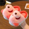 New Cute Panda Slippers Children's Designer Kids Funny Slides Indoor Home Shoes Boy Girl Furry Mules Winter Warm House Shoes
