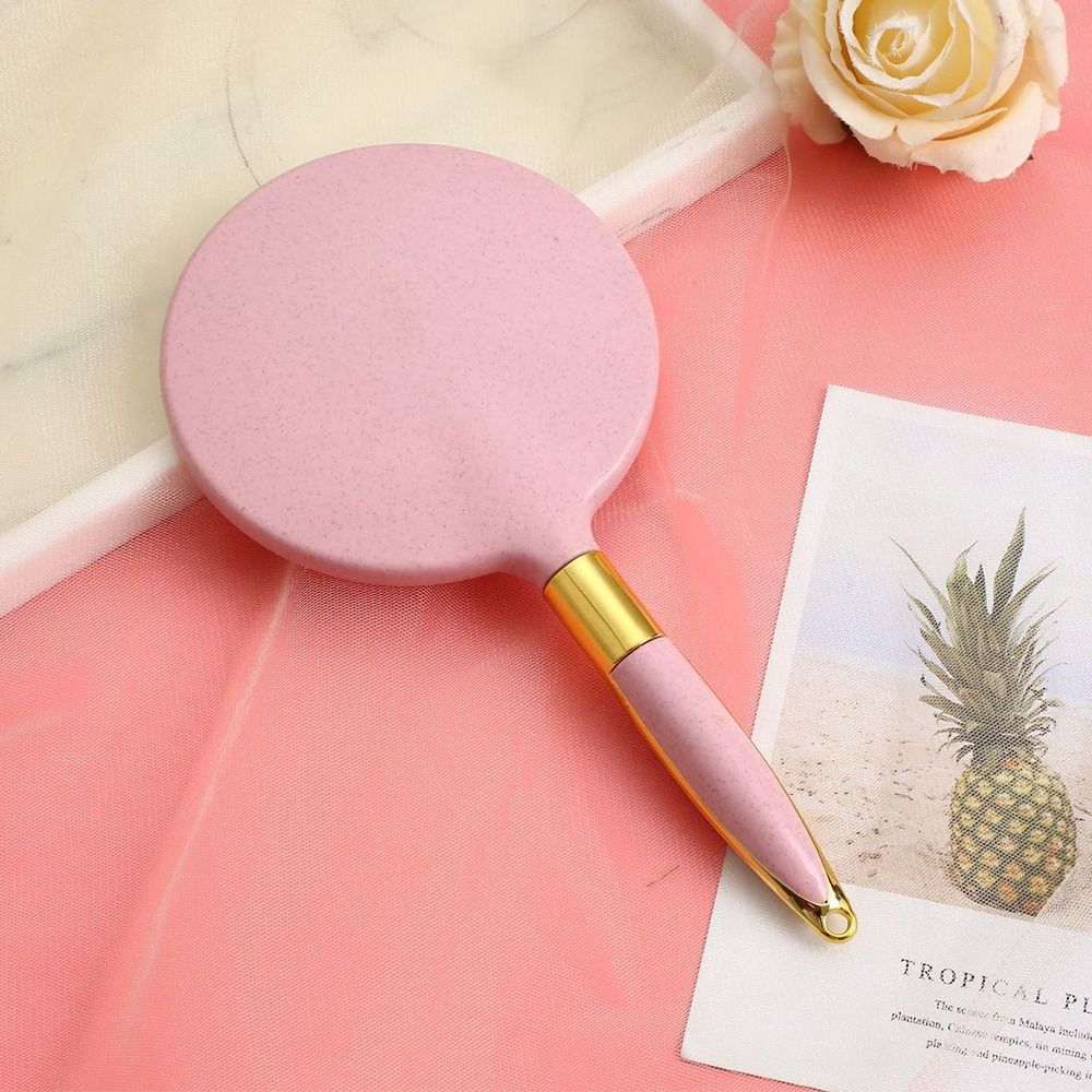 

Зеркало для макияжа, портативное косметическое компактное зеркало, новое ручное зеркало для СПА-салона, макияжа Style 01-pink