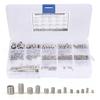 340Pcs Set Screw 304 Stainless Steel End Hex Adapter Machine 6 Wrench Hardware Parts