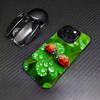Lucky Four-Leaf Clover Phone Case For iPhone17,16,15,14,13,12,11 Plus,Pro Max Colored Silver Plated Inside Cover
