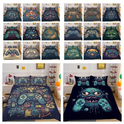 Game Handle Style Bedding Cover Suits Creative Home Bedclothes King Size Duvet Cover Set Boys Girls Bedroom Decoration