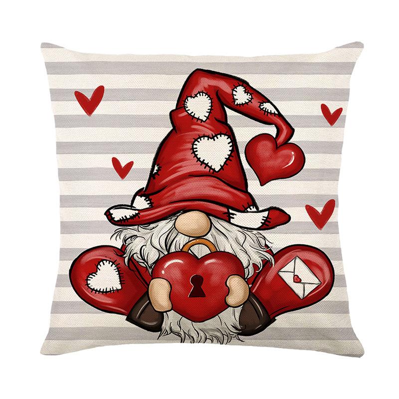 Valentine's Day Love Pillow Case Big Red Wedding Home Decoration Double-sided Digital Printed Cushion Case