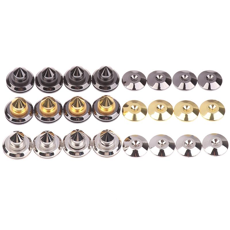 4Pcs/Set 30*27Mm Speakers Stand Feet Foot Pad Pure Copper Loudspeaker Box Spikes Cone Floor Shock Absorber Foot Nails