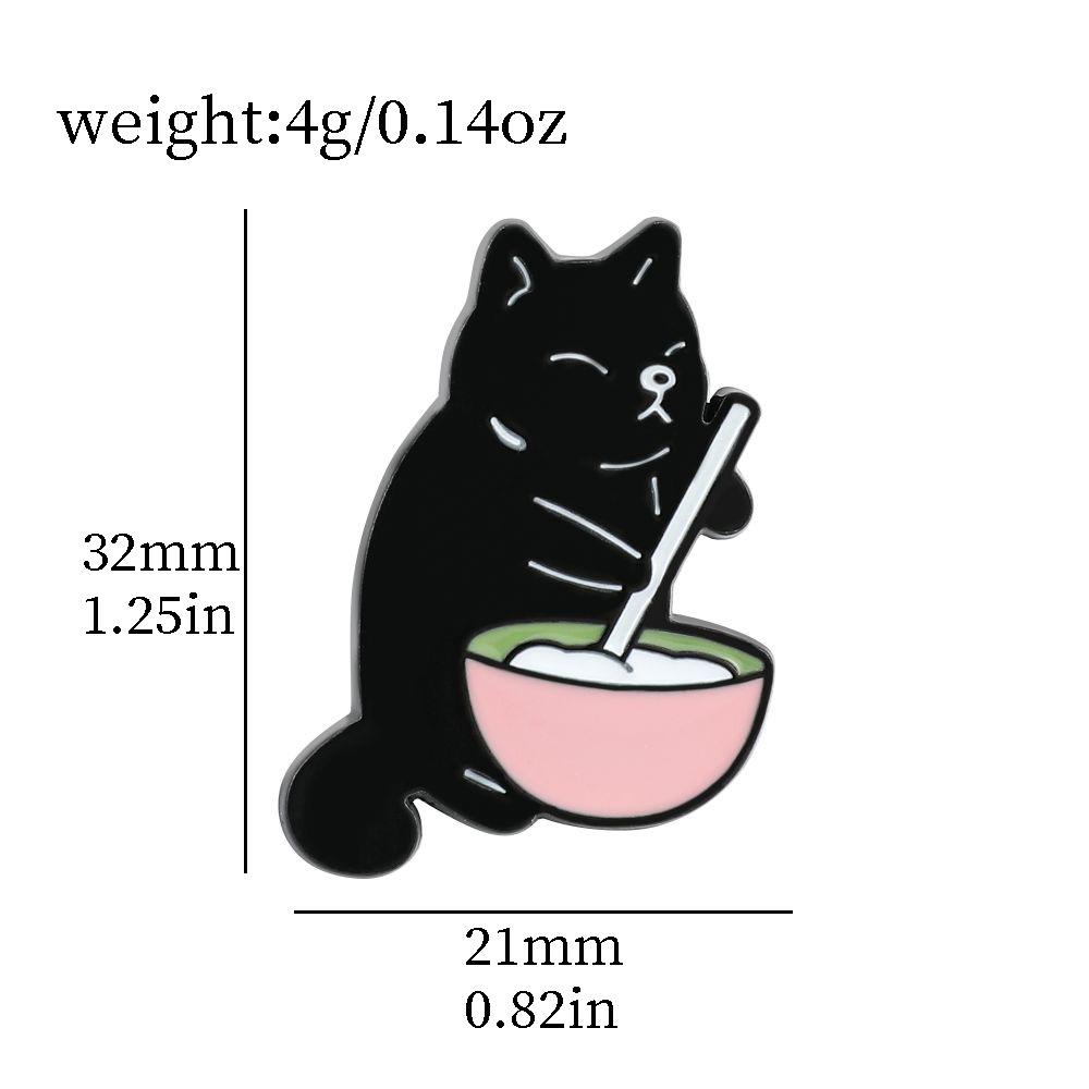 Милый креативный брошь кошка милый пончик кошка воздушный шарик котенок сделанный торт кошка металлическая значок