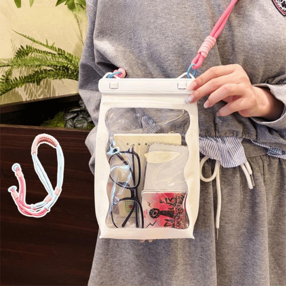 Adjustable Strap Waterproof Phone Bag Transparent Clear Swim Phone Cover Swimming