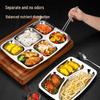 Commercial 304 Stainless Steel Divided Food Tray