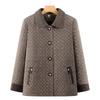2026 New Spring/Autumn Plaid Cardigan for Middle-aged and Elderly Women - Stylish Grandma Jacket
