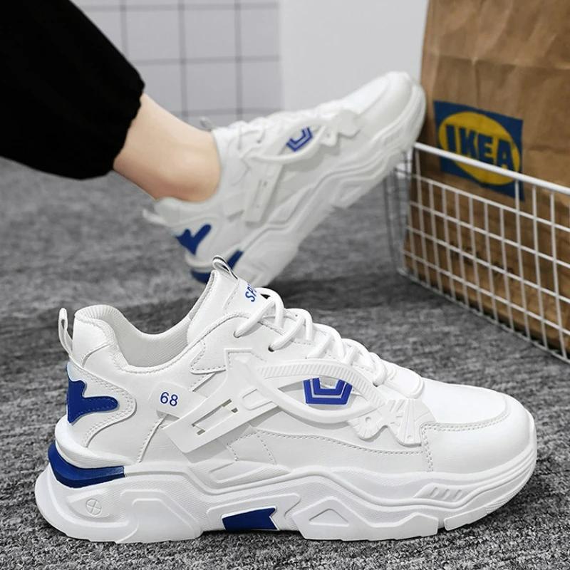 Male Sneakers Summer New Casual Sports Shoe Fashion White Platform Shoes for Men Outdoor Male Running Shoe Zapatillas De Deporte
