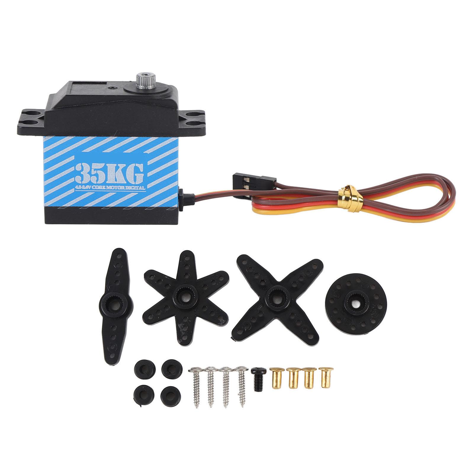 

RC Winch Servo Water Resistant for 1 10 RC Crawler Car Ship Robot Model Upgrades Parts Blue