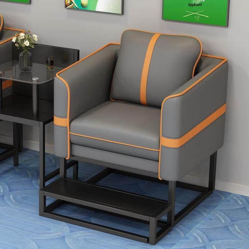 Premium Grey Single Sofa for Billiard Clubs