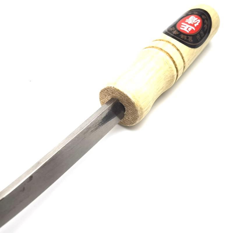 Zhengqing Stainless Steel Crescent Moon Hoe - Long Neck Bent Handle Sickle for Weeding and Vegetable Cutting