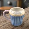 Trendige und niedliche Eiscreme-Muffin-Kuchen-förmige Tasse Keramik-Kuchen-förmige Kaffeetasse Tasse