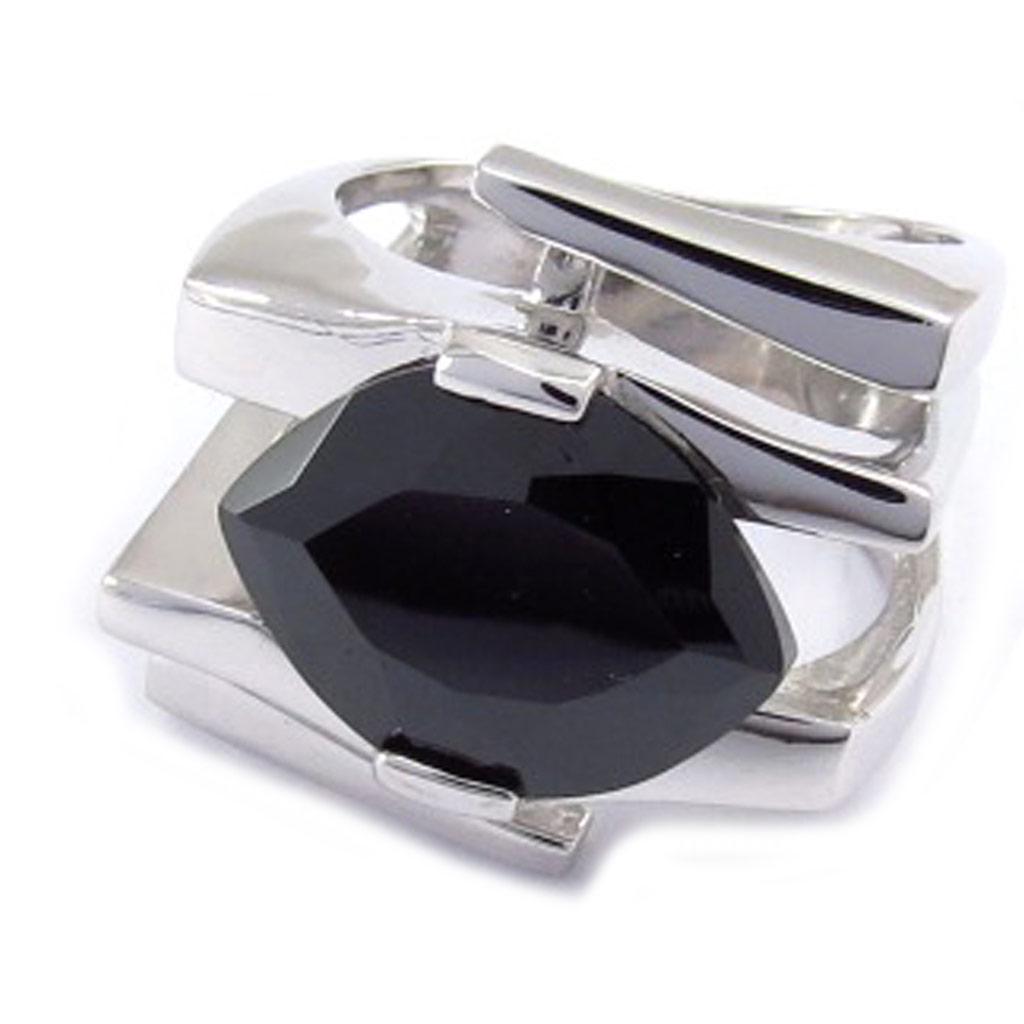 

Черно-белое серебряное кольцо Chloé