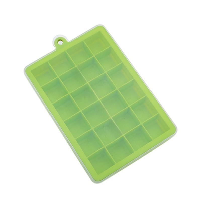 Silicone Ice Cube Tray With Lids For Food Storage And Jelly Molds For Baby Food And Fruit Puree