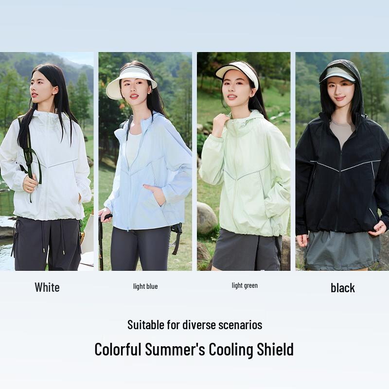 MJ STYLE Women's Hooded Sun Protection Jacket