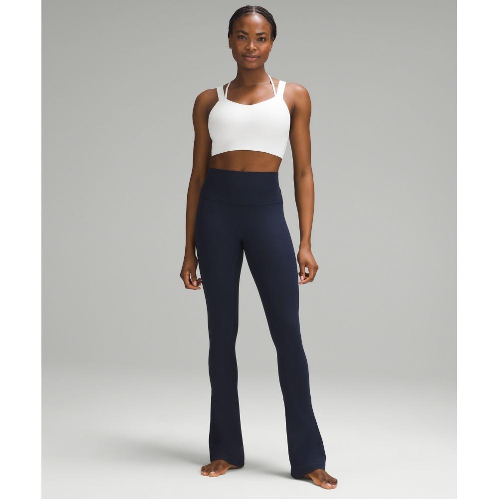 Lululemon Like A ClouD RibbeD Longline brA  Light Support  D DD Cup White