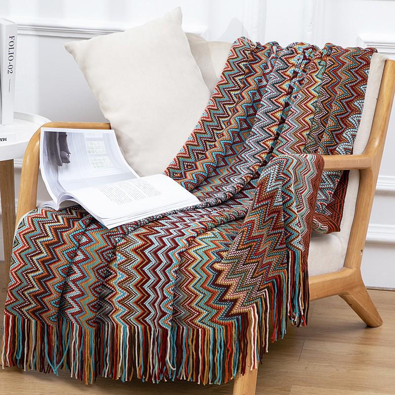 Waffelstruktur Mehrzweckdecke: Sofa, Nickerchen, Bett und Decke für Zuhause, Büro oder Reisen.