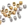 5Pcs/Pack Stainless Steel Spacer Beads Large Hole Tube Round Bead for Charm Bracelet Necklace DIY Jewelry Making Accessories