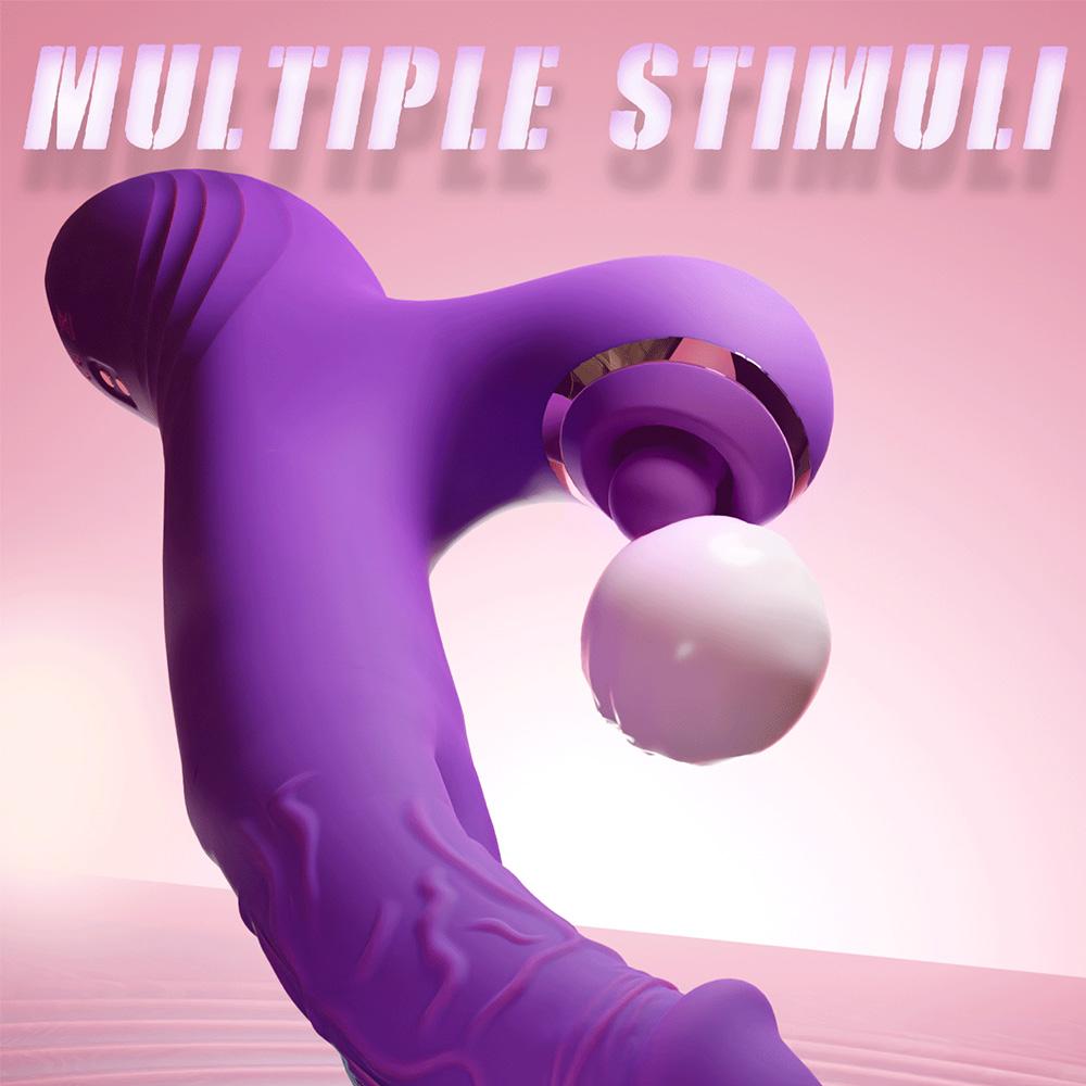 Double Dildo Vibrator for Women Clitoris Stimulator G-spot Powerful 3 In 1 Dildo Female Masturbation Sex Toys Adult Goods
