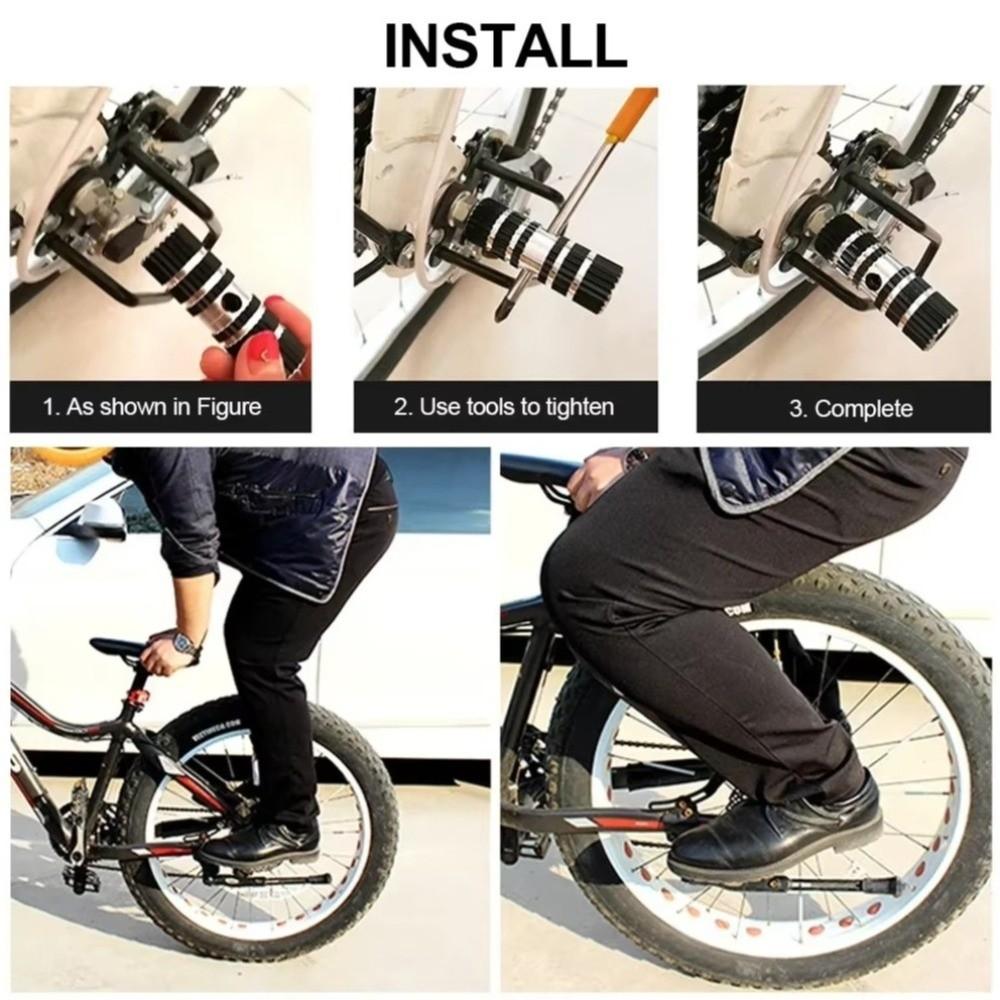 High Hardness Bike Foot Rest Pegs Anti-Slip Bicycle Foot Pegs Axle Pedals Bike Pedals  BMX Biking