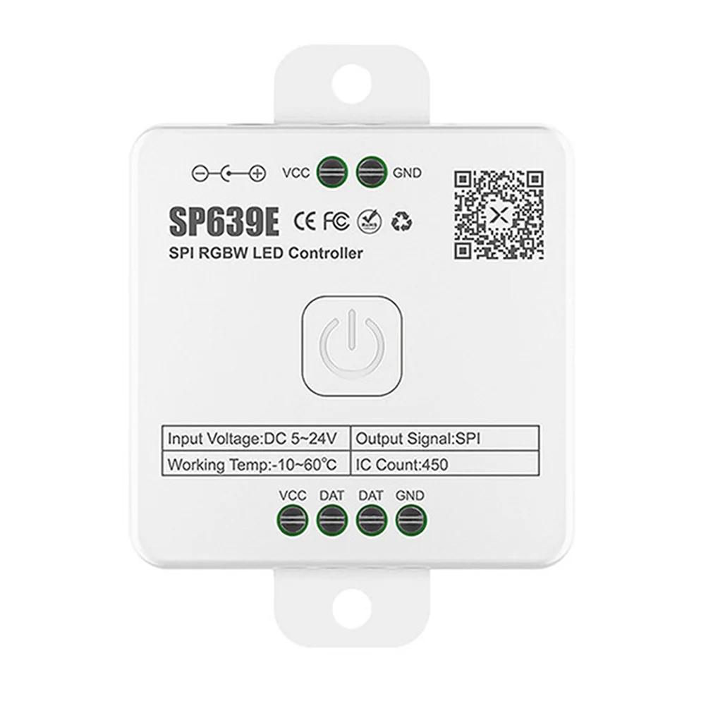 DC5V to 24V Addressable RGB LED Controller with Music Reactive Lighting 146 Preset Modes and Multi Group Control