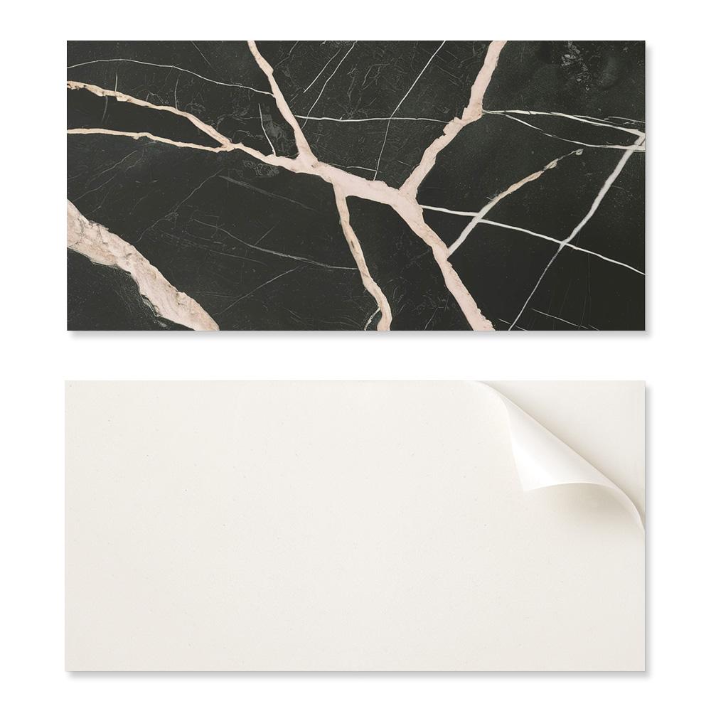 Self-Adhesive Vinyl Kitchen Tiles Elegant Marble Pattern 10x40x20 Cm