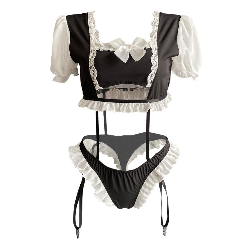Sex lingerie sexy maid outfit pure lust cute school uniform seduction maid passion suit