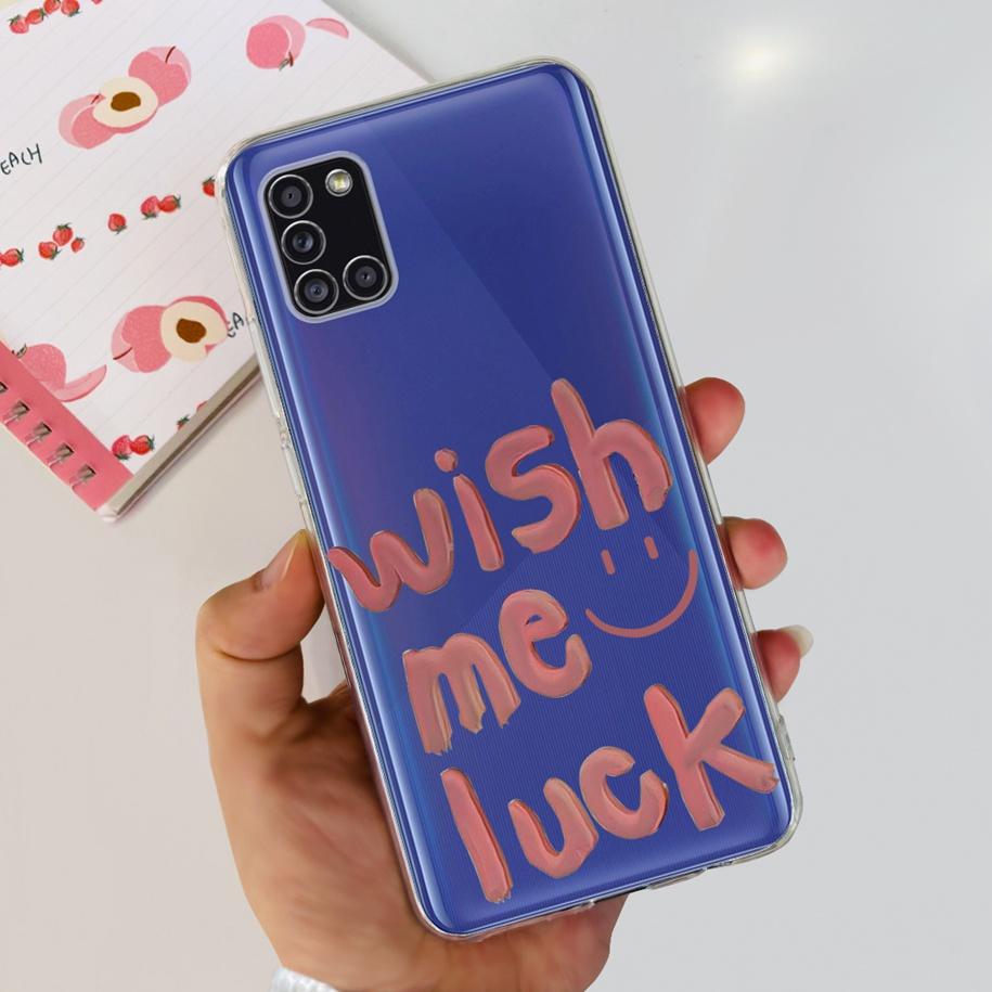 For Samsung A51 Case SM-A515F Flower Cover Fashion Silicone Soft Bumper Clear Funda For Samsung A31 A71 SM-A315F A 51 Phone Case