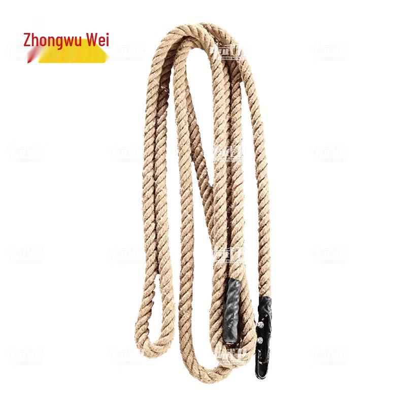 Hemp Climbing Rope with Steel Hook
