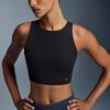 On Short Soft Comfortable Sports Vest Women Tops Black 1WF10070553