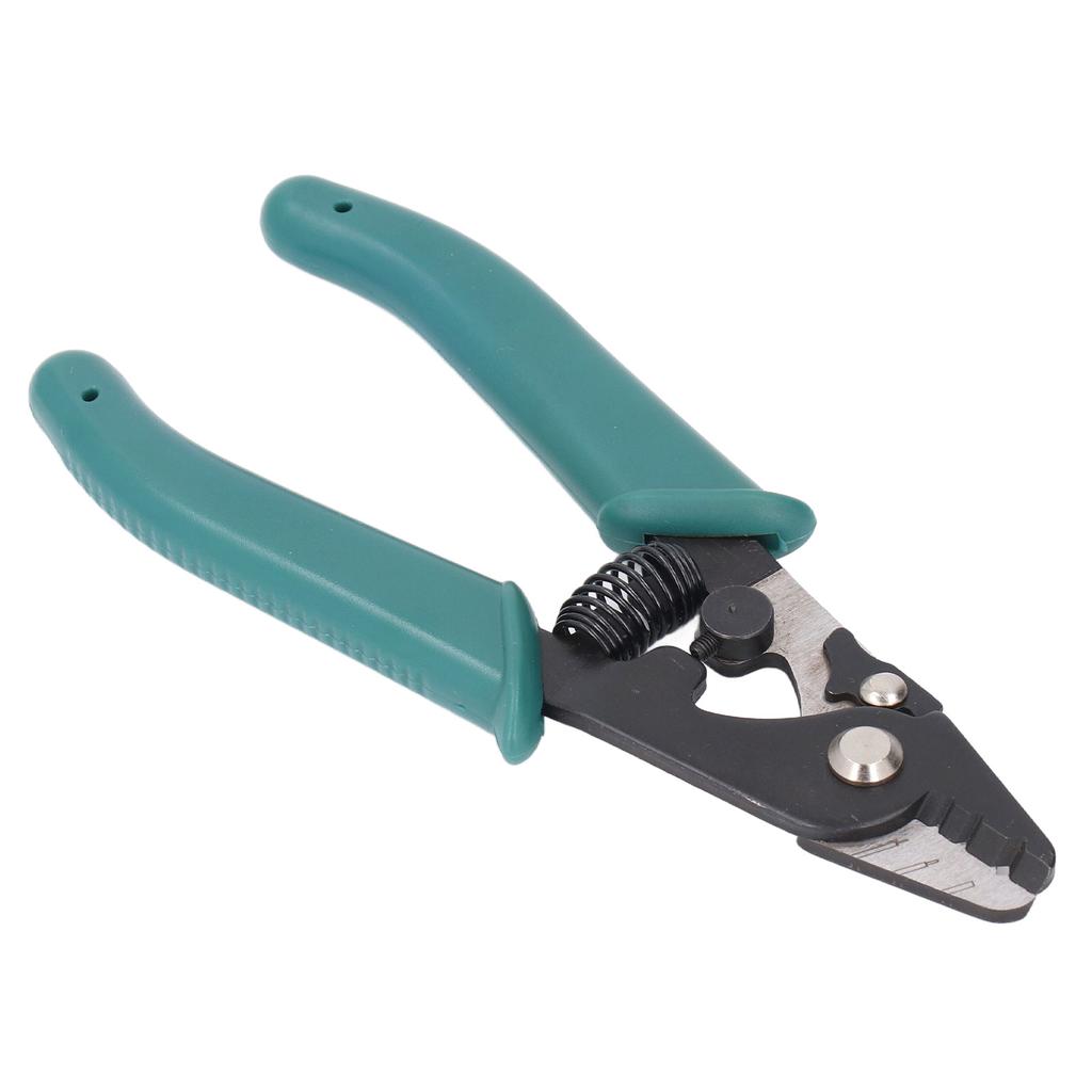 Fiber Optic Stripper 3 Hole Adjustable Aperture Auto Reset Ergonomic Wire Stripping Tool for Electrical Work
