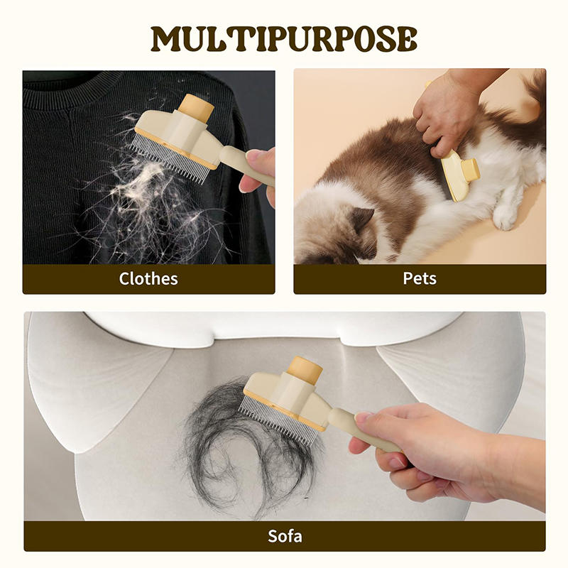 Spazzola per la rimozione dei peli del cane, spazzola per la toelettatura e la cura dei peli del cane, pettine per la cura dei peli lunghi, spazzola per la pulizia del bagno, accessori per cani