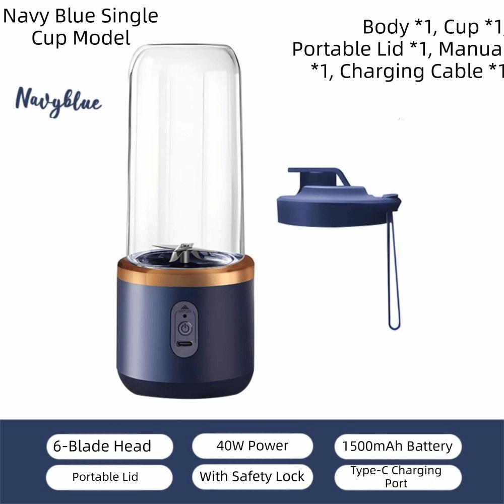 Double Cup USB Juicer 400Ml Capacity Portable Juicer Global Buyers Single Cup Blender  Office Use