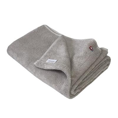Imabari Towel Color Bath Towel, 1 Piece, Antibacterial Treatment, 60x120cm, Greige