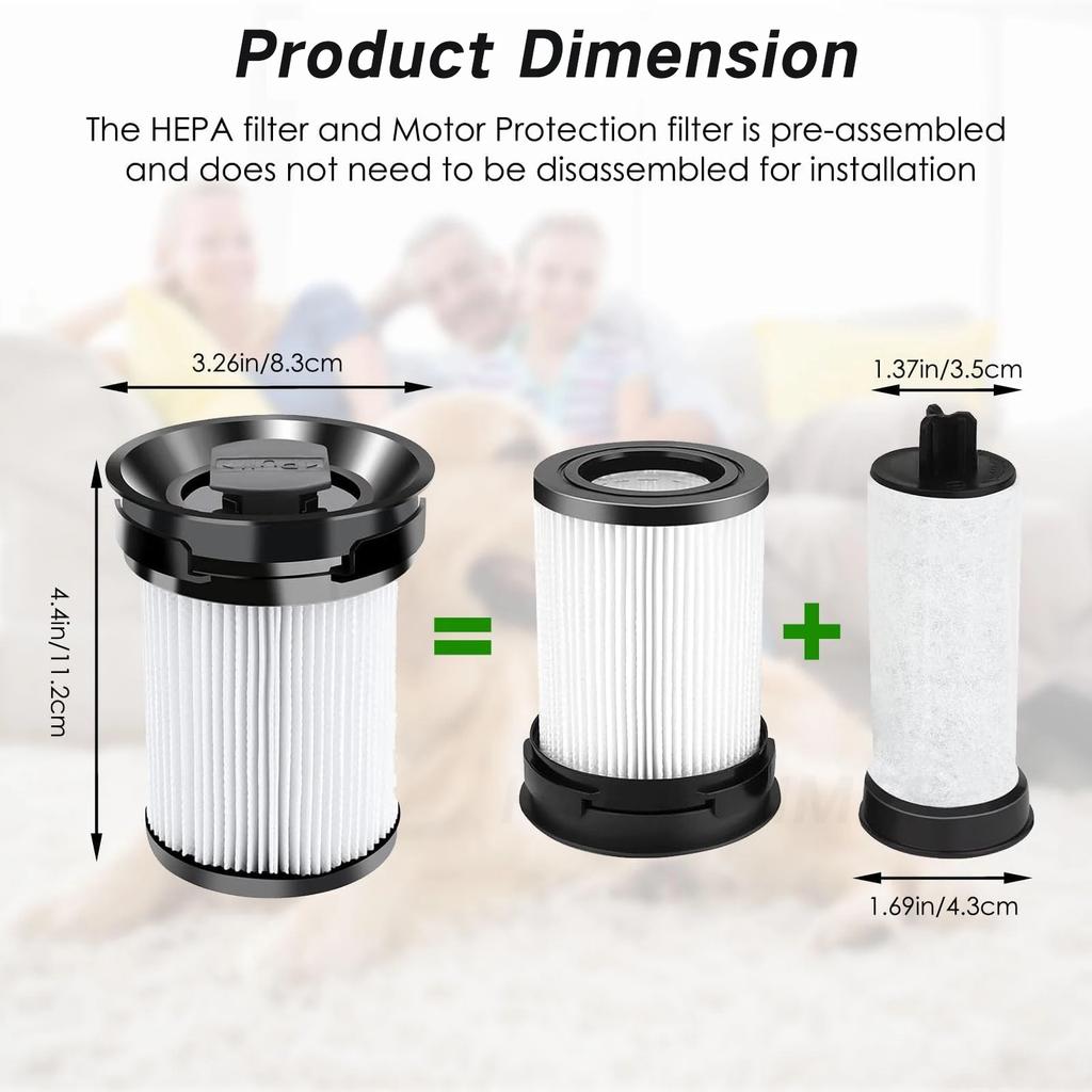Vacuum Cleaner Filter Replacement Parts for Miele TriFlex HX1 FSF Vacuum Cleaner, Washable Fine Dust Filter Accessories