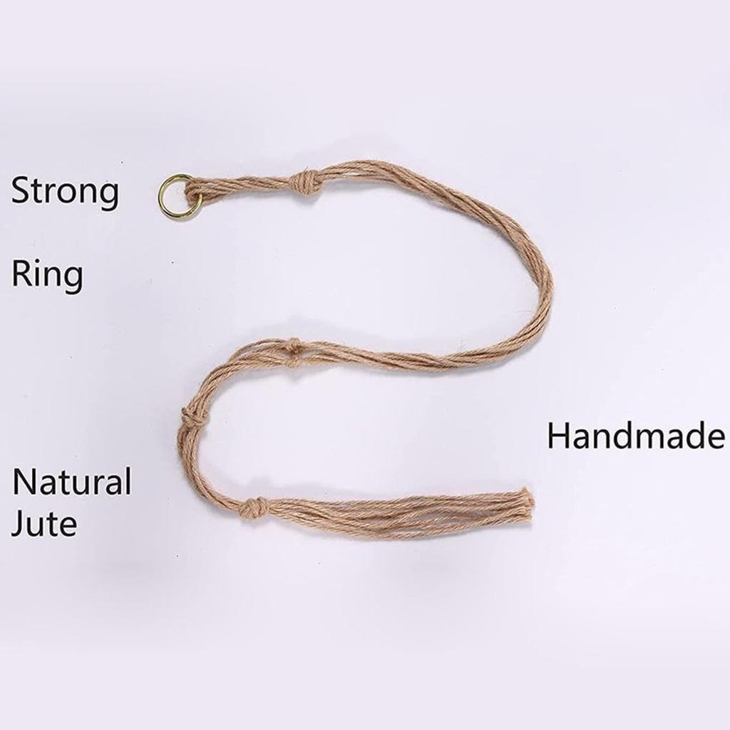 Hängender handgewebter Korb Makramee Dekorative Blumenampel für den Innen- und Außenbereich Foto-Requisiten