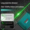 High Precision Green Infrared Laser Level: 12-Line Self-Leveling with Outdoor Strong Light for Walls & Floors