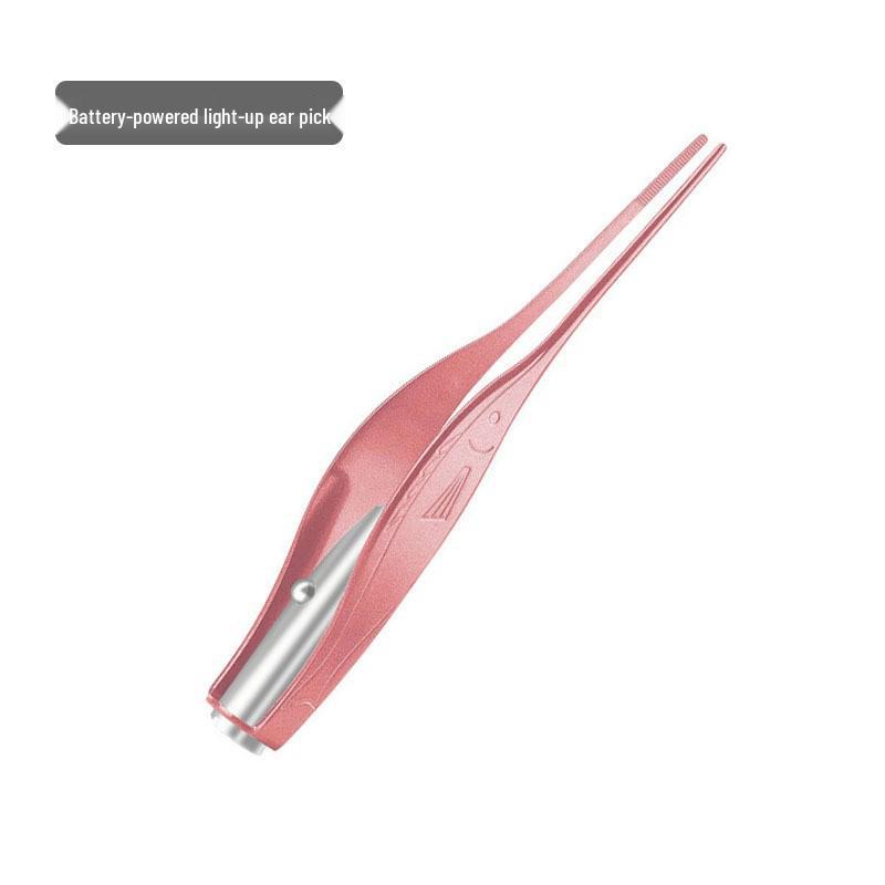 Set Cucchiaio Auricolare Luminoso Ricaricabile per Bambini: Curecchie e Clip Nasale con Luce