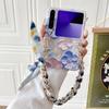 Case For Huawei Pura X Fresh Flowers Painted Embossed Feel Wrist Strap Shockproof Hard PC Cover Capa Shell
